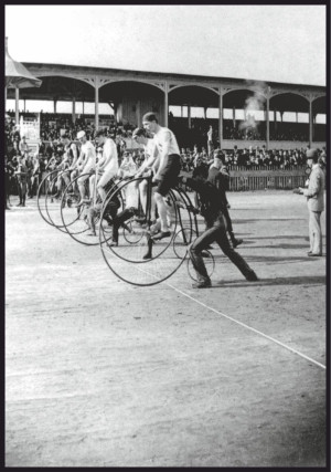 Plakat penny-farthing race