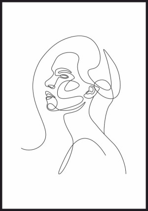 Plakat portret kobiety