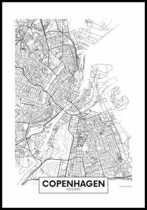 Plakat plan Kopenhagi
