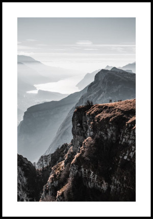 Plakat Monte Casale widok na jezioro