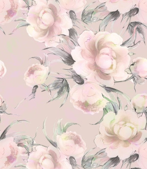 Próbka tapety delikatne peonie