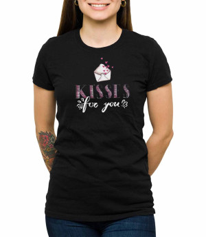Koszulka message kisses for you