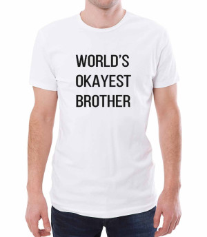 Koszulka World's okayest brother | Fotobloki