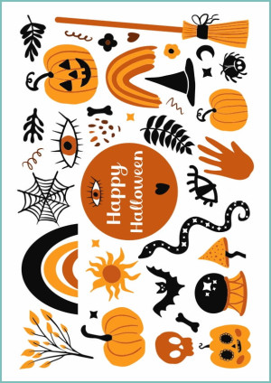 Tatuaże tymczasowe boho halloween
