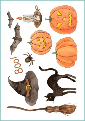 Tatuaże tymczasowe halloween 15