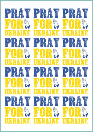 Tatuaże tymczasowe pray for Ukraine