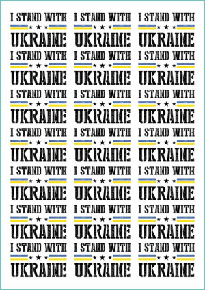 Tatuaże tymczasowe I stand with Ukraine