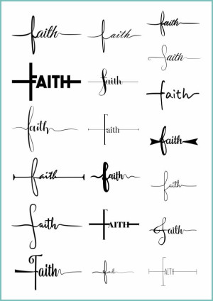 Tatuaże tymczasowe faith krzyż