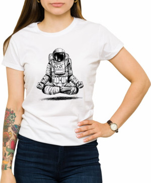 Koszulka medytujący astronauta