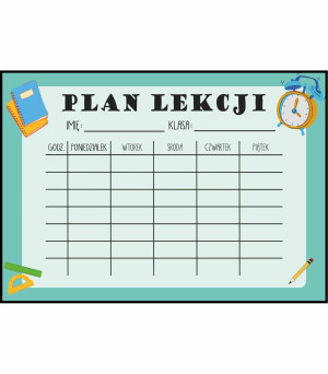 Plan lekcji klasyczny