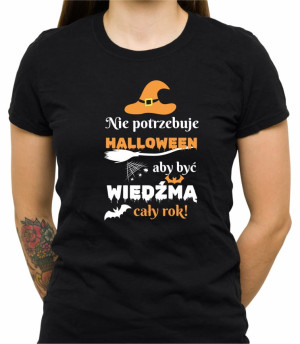 Koszulka halloweenowa wiedźma