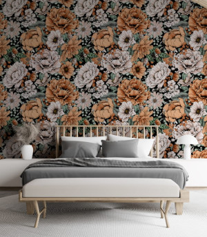 Tapeta kwiaty vintage