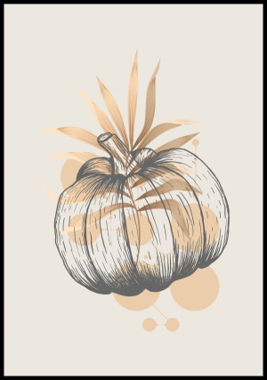 Plakat halloween dynia