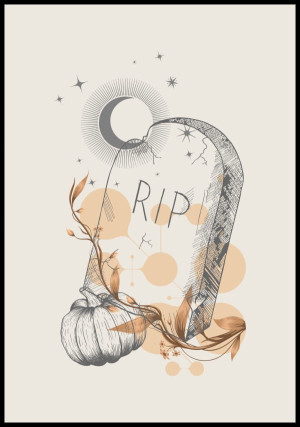 Plakat halloween rip