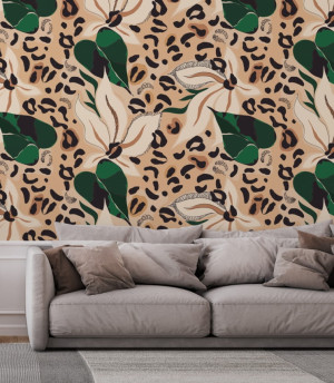 Tapeta leopard skin