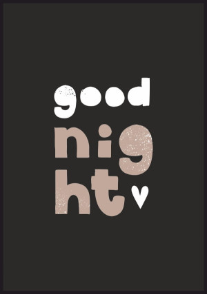 Plakat good night