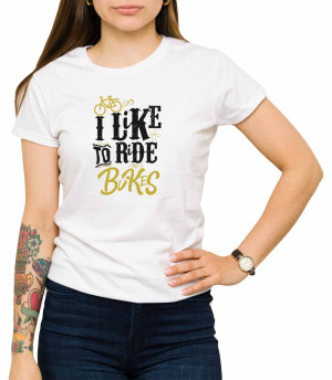 Koszulka like to ride bikes