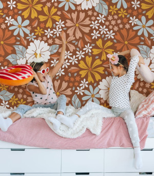 Tapeta boho retro flower