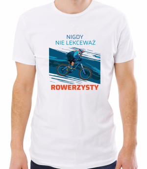 Koszulka nie lekceważ rowerzysty