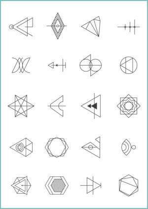Tatuaże tymczasowe sacred geometry symbol