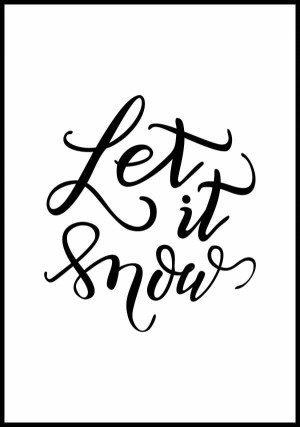 Plakat let it snow 01