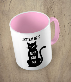 Kubek jestem dziś markotna | Kubek z kotem 330 ml