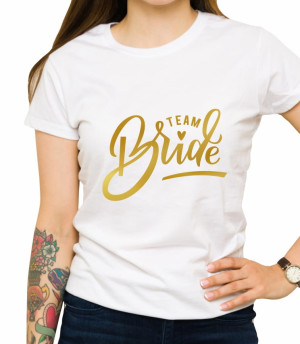 Koszulka team bride gold