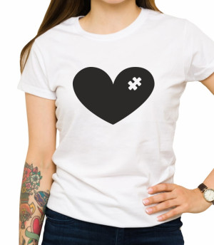 Koszulka heart puzel