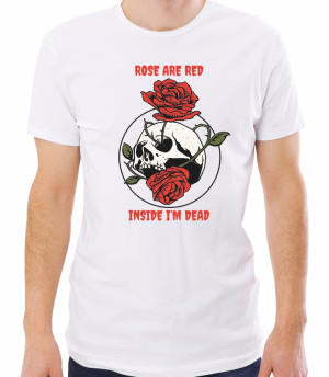 Koszulka rose are red inside I am dead