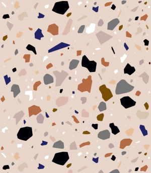 Próbka tapety beige terrazzo