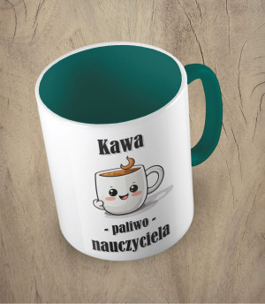 Kubek kawa paliwo nauczyciela