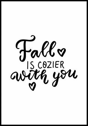 Plakat fall is cozier