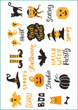 Tatuaże tymczasowe Halloween 26