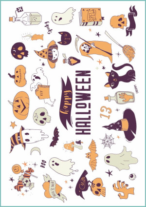Tatuaże tymczasowe Halloween 28