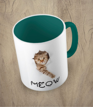 Kubek cat meow paper