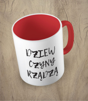 Kubek dziewczyny rządzą