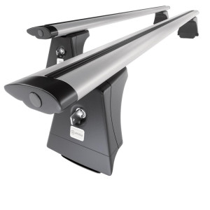 Barres de toit en aluminium adapté pour Toyota Avensis mk III Break (2009-2019) - Porte-Bagages de Voiture argent - points de montage - (suivant le m