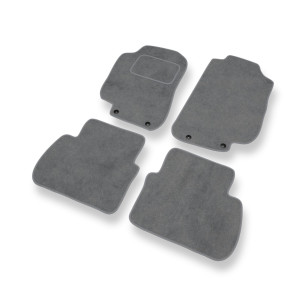 Tapis de Sol Velours adapté pour Saab 9-5 I Break, Berline (1997-2010) - Premium tapis de voiture - gris