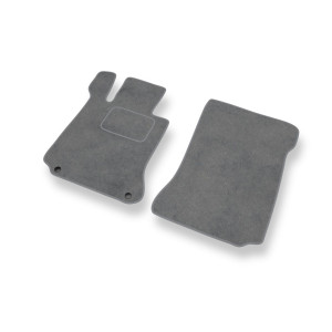 Tapis de Sol Velours adapté pour Mercedes-Benz Classe C W204 Break, Berline (2007-2014) - Premium tapis de voiture - gris