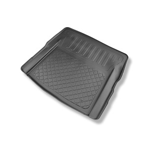 Tapis de coffre adapté pour Volvo S60 III Berline (10.2018-....) - bac de coffre - protection de coffre voiture - coffre inférieur; avec plancher dou