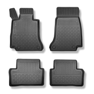 Tapis de sol en TPE adapté pour Mercedes-Benz CLS C257 Coupé (03.2018-....) - tapis de voiture - noir