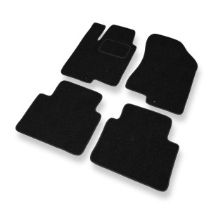 Tapis de Sol Feutres adapté pour Hyundai Sonata IV Berline (2005-2009) - tapis de voiture - noir