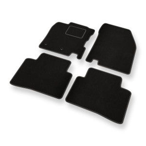 Tapis de Sol Velours adapté pour Renault Kadjar Crossover (2015-2023) - Premium tapis de voiture - noir