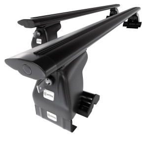Barres de toit en aluminium adapté pour Mercedes-Benz Classe A W168 Hayon (2001-2004) - Porte-Bagages de Voiture noir - toit normal