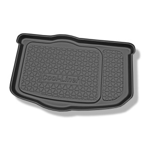 Tapis de coffre adapté pour Kia Soul I SUV (01.2009-02.2014) - bac de coffre - protection de coffre voiture - coffre inférieur
