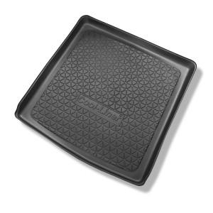 Tapis de coffre adapté pour Skoda Octavia III 5E Break (05.2013-05.2020) - bac de coffre - protection de coffre voiture - coffre supérieur; avec plan