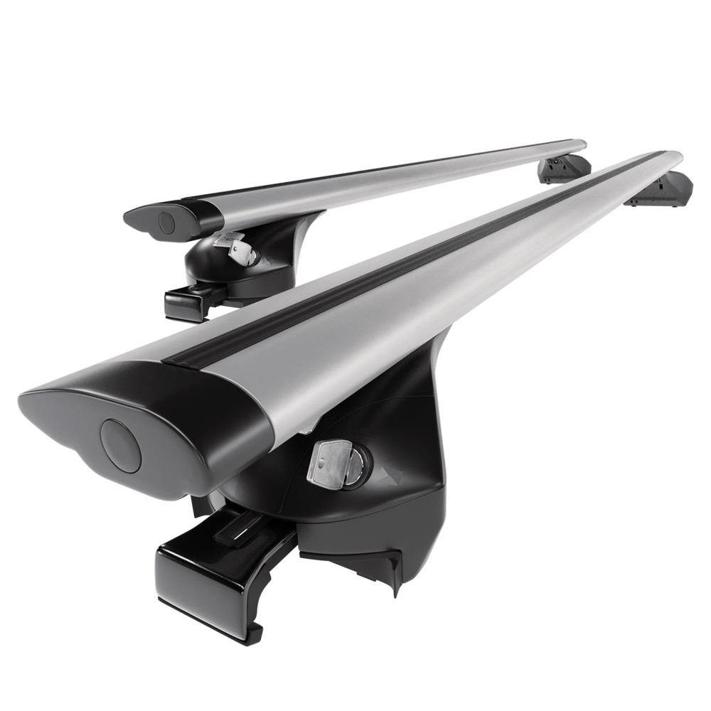 Barres de toit en aluminium adapté pour BMW X3 G01 SUV (2018-2024) - Porte-Bagages de Voiture argent - rails intégrés