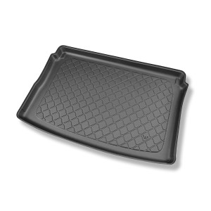 Tapis de coffre adapté pour Seat Arona Crossover (11.2017-....) - bac de coffre - protection de coffre voiture - coffre supérieur; avec plancher amov