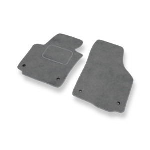 Tapis de Sol Velours adapté pour SEAT Altea I Monospace (2004-2015) - Premium tapis de voiture - gris