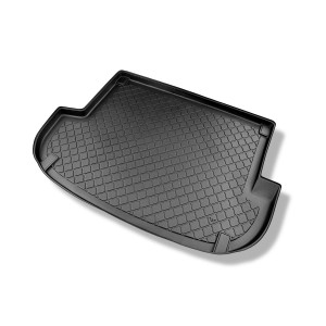 Tapis de coffre adapté pour Hyundai Santa Fe II CM SUV (04.2006-08.2012) - bac de coffre - protection de coffre voiture - 5 places